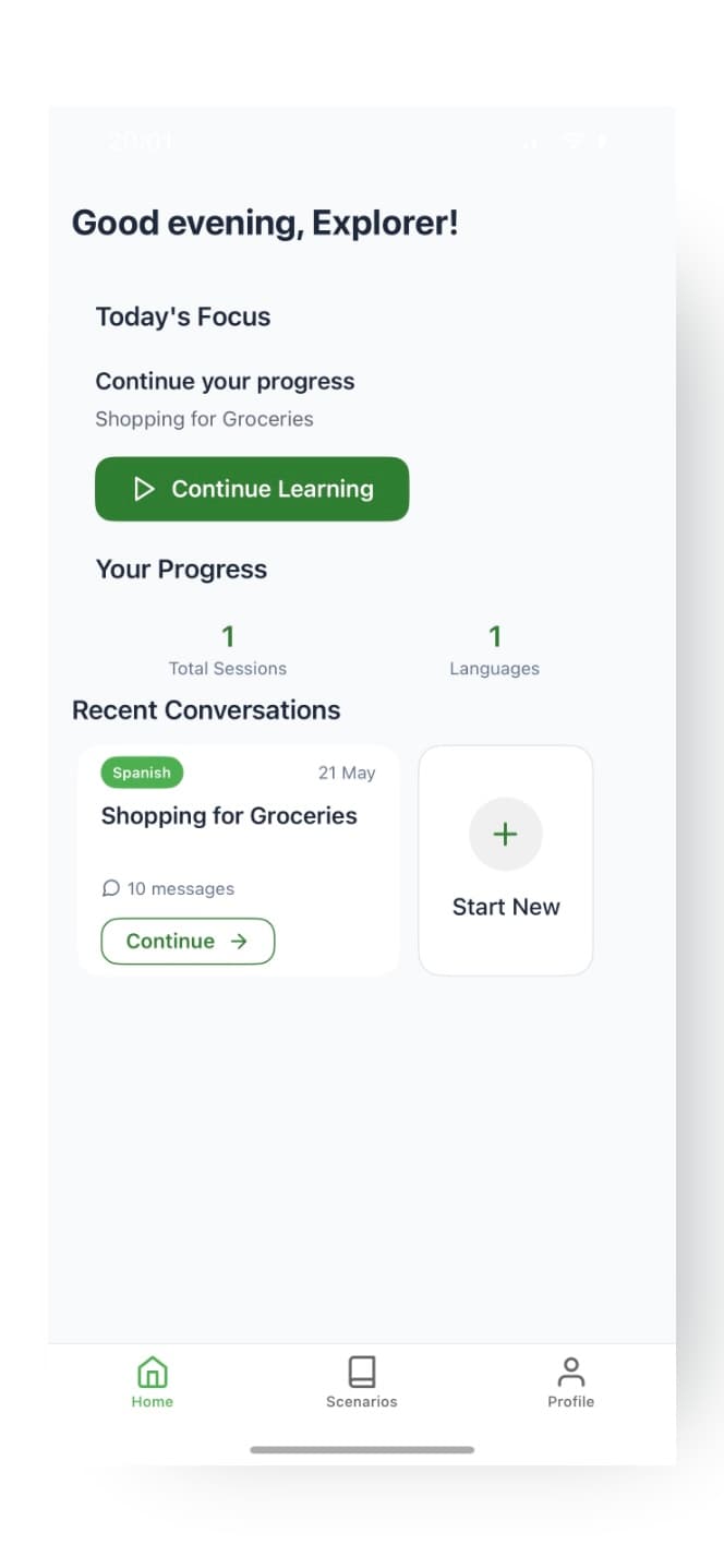 App Screenshot - Chat with AI